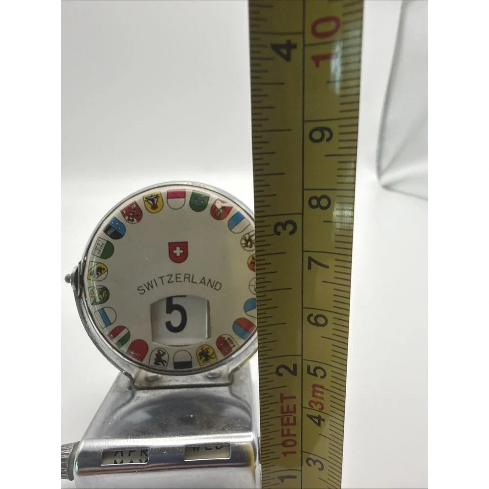 Vintage Switzerland Perpetual Desk Calendar Swiss Chalet Souvenir